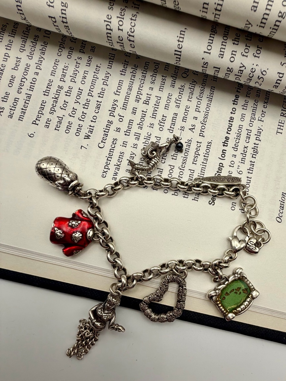 Brighton Hawaii Theme Charm Bracelet